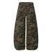 American Style Camouflage Scimitar Jeans Men's Vibe Trendy Metal Rivet Design Loose Wide-Leg Oversized Long Pants_mkmklike.com