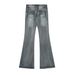 Women’s Clothing Brand Street Fashion Denim Flared Slim Fit Women's Hot Girl Jeans_mkmklike.com