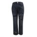 Women's Clothing supply ripped slim solid color denim trousers for women_mkmklike.com