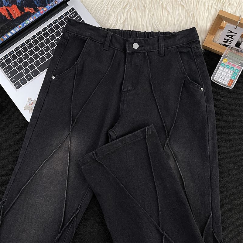 Men's Clothing Jeans For Men Niche Design Cleanfit Pants Slim Fit Straight Pants_mkmklike.com