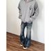 Washed And Old Scratches Hong Kong Style Slightly Pulled Jeans For Men And Women 2025 Popular Retro Loose Polished White Commuter Straight Pants_mkmklike.com