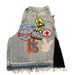 Men's Clothing Printed Denim Shorts Men's High Street Design Straight Shorts Loose Versatile Mid Length Pants Trend_mkmklike.com