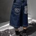 Vintage Washed Denim Shorts For Women - Loose Fit High Waist Distressed Blue & Black Casual Summer Shorts With Pockets_mkmklike.com