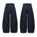 Men's Clothing Scimitar Pants Men's High Waist Loose Wide Leg Pants Spring And Autumn New Blue Pleated Ins Straight Jeans_mkmklike.com