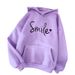 Women's clothing 2023 new autumn letter hooded loose ladies sweatshirt women's tops _mkmklike.com