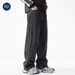 Nordmann Muqiu Men's Clothing | Autumn New Trendy Brand Retro Patchwork Jeans Men Loose Straight Drape Casual Wide-Leg Pants_mkmklike.com