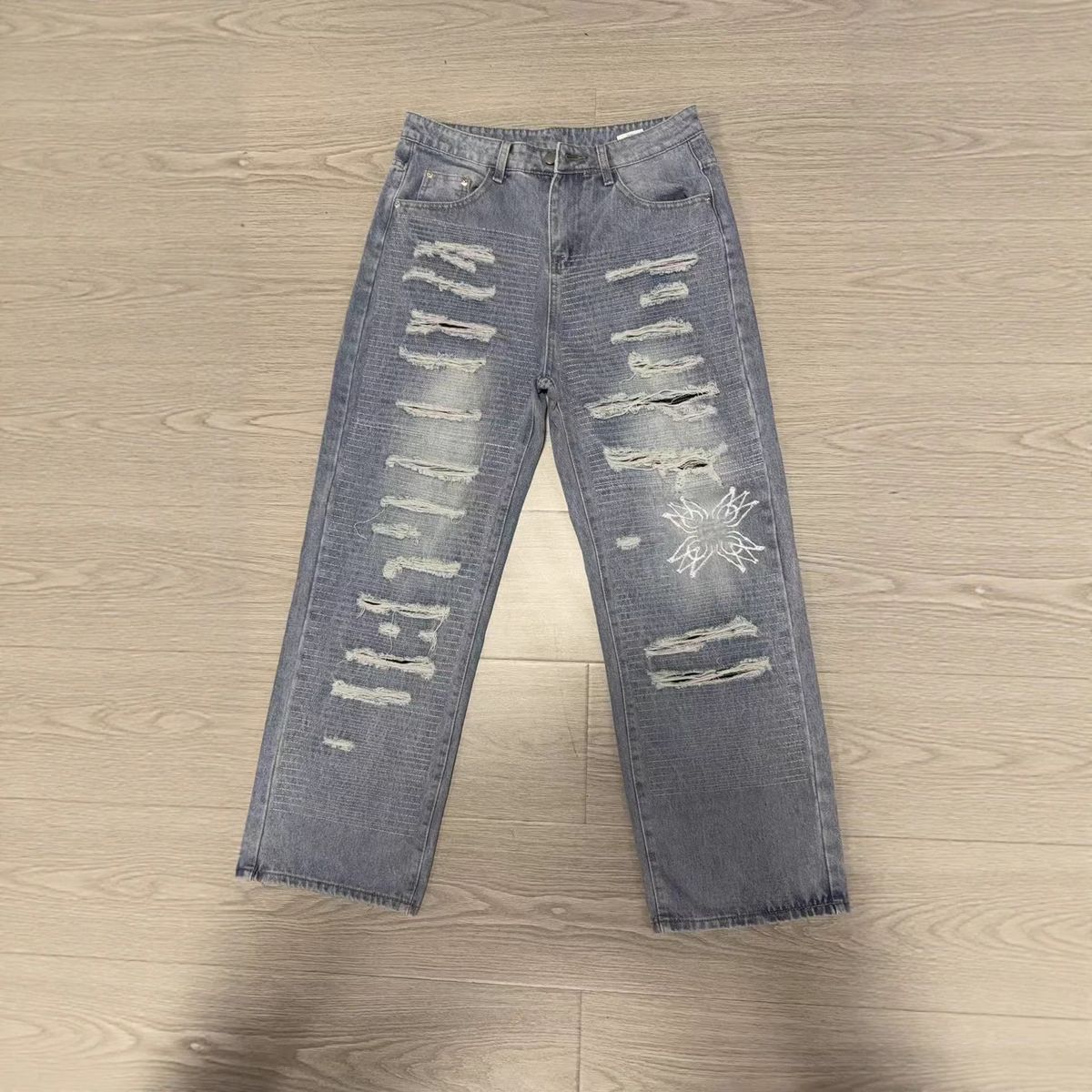 Men's Slim Straight Dark Denim Jeans – Classic Blue Wash (XL-3XL, Mid-Rise, Stretch Comfort)_mkmklike.com