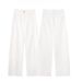 Women’s High-Waisted Straight-Leg White Jeans – Pure Cotton, Relaxed Fit, Flowy Wide-Leg Pants (XS-2XL, Full-Length/Ankle/Custom Length)_mkmklike.com
