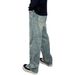 Men's Trendy Korean Style Distressed And Clean Washed High Quality Loose Fitting Harem Jeans Casual Versatile Denim_mkmklike.com