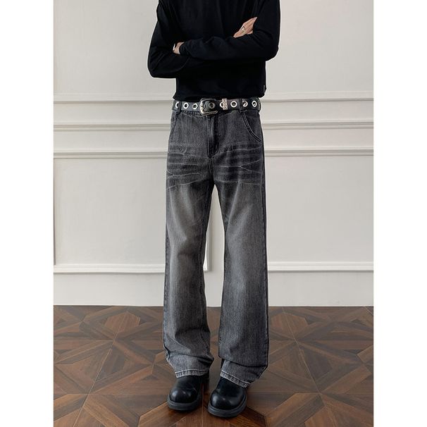 Cleanfit Men's Whisker Fade Stretch Polyester Jeans Slim Straight Leg Distressed Detailing S-5XL_mkmklike.com