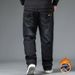 Men's Clothing Autumn And Winter Loose Jeans Men's Elastic Plus Fat Men's Large Size Straight Casual Men's Pants Fat Men Plus Fat Pants_mkmklike.com