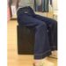Denim Blue Petite Women's Jeans 2025, Fleece-lined, Dark Blue, High-waisted, Slimming, Wide-leg, Bootcut Flared Pants_mkmklike.com