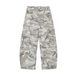 Men's Clothing Retro Multi Pocket Korean Retro Multi-Pocket Camouflage Cargo Jeans For Men - Loose Fit Wide Leg Banana Scythe Pants In Camo Grey_mkmklike.com