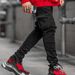 Men's Clothin New Jeans Men's Side Pocket Elastic Slim Fit Skinny Jeans_mkmklike.com