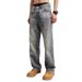 Hme Men's Relaxed Straight Fit Casual Denim Pants Distressed Ripped Jeans Vintage Wash S-XXXL_mkmklike.com