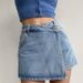 High-Waisted Korean Style Denim Mini Skirt For Women With Side Buckle And Irregular Panel Perfect For Summer_mkmklike.com