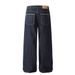 American Style Original Denim Wide-Leg Men Streetwear Cleanfit Simple Basic Loose Casual Straight Pants_mkmklike.com