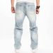 Men's Clothing Jeans Trendy Trousers High Street Solid Color Wide Leg Pants_mkmklike.com