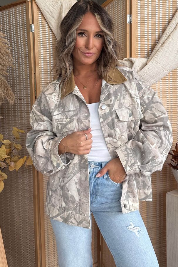 Women's Retro Leaf Print Loose Denim Top European American Style Casual Fashion 2026 Cross Border Trendy Garment_mkmklike.com