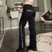 K European And American Trendy And Cool Girl, Low Waist Zipper Straight Leg Slimming Jeans, New Long Pants_mkmklike.com