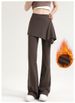 Women's High-waisted Flared Yoga Pants With Butt-lifting Skirt, Two-piece Design, New Autumn And Winter Fitness_mkmklike.com