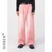 Men's Clothing color wide leg pants straight loose straight washed white jeans for men and women_mkmklike.com