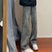 Men's Clothing High Street Retro Stitching Split Straight Jeans Men's Loose Slim All Match Casual Ins Trendy Trousers_mkmklike.com