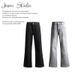 Dual-Tone Button-Fly Bootcut Jeans – High Street Stretch Denim Pants For Men_mkmklike.com