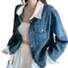 Chicco Denim Short Jacket For Women 2025 New Spring And Autumn Hot Small Size Cardigan Unique Chic Top Trendy_mkmklike.com