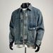 Men's Clothing Denim Jacket Loose Fit Versatile Vintage Washed Denim Jacket - Slim Fit Workwear Style With Raw Hem Detail (5 Sizes, Unisex Adaptable)_mkmklike.com