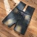 Men's Heavyweight Slim Fit Straight Leg Jeans Trendy American Retro Washed Vintage Denim Black Gray Blue mid Waist Long Pants_mkmklike.com