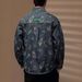 Advanced Printed Denim For Men's Autumn New Workwear Jacket, Loose Casual Trendy Brand Shirt Jacket_mkmklike.com