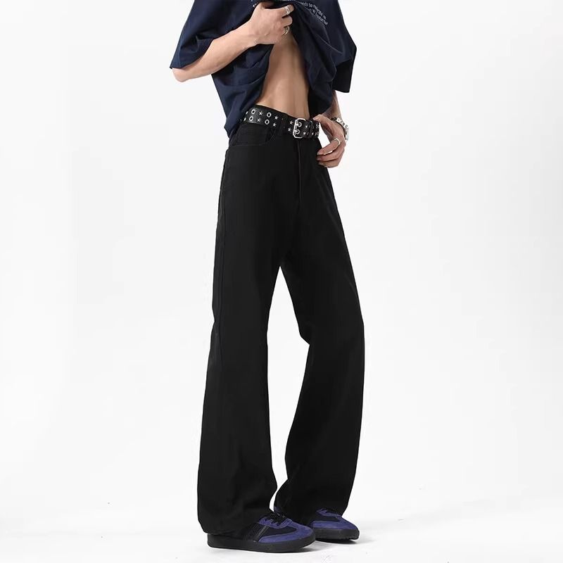 Men's Clothing American Cleanfit High Street Jeans For Men Men's Cleanfit High Street Jeans - Slim Fit Bootcut Casual Denim Pants For Everyday Wear_mkmklike.com