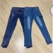 Hot Sale Stretch Men's Jeans Trend Knee Ripped Zipper Pants_mkmklike.com