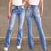 Women's Clothing Slimming Stretch Jeans Embroidered Back Pocket Double Buttons Denim Jeans For Spring Summer_mkmklike.com