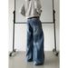 Nordmann American Style Vibe Lightning Pattern Design Niche Jeans For Men Loose Wide Leg High Street Cleanfit Scimitar Pants_mkmklike.com