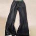 plus Size High-Waisted Slim Fit Flared Jeans for Women Frayed Hem Retro Straight Leg Trousers_mkmklike.com