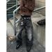 Men's Vintage Washed Black Baggy Jeans – Retro Distressed Denim Pants With Cat Whiskers & Clean Fit Drop Hem_mkmklike.com