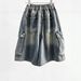Men's Summer Thin Denim Shorts Multi Pocket Loose Fit American High Street Style Trendy Cool Elastic Waist Five Point Pants_mkmklike.com