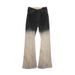 Men's Clothing Gradient Old Retro Stacked Flared Jeans_mkmklike.com