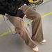 Men's Trendy Brown Retro Denim Jeans Loose Straight Leg High Street American Style Multi Pocket Cargo Casual Trousers_mkmklike.com
