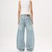 Women's Clothing High Street Baggy Jeans Slub Scimitar Jeans Unisex Wide Leg Pants Loose Profile_mkmklike.com
