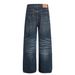 Men's Loose Fit Straight Leg Jeans Deep Blue Denim King Whisker Pattern High Street Style High End Feel_mkmklike.com
