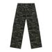 Large Pocket Workwear Jeans Men's Loose Straight Wide Leg Pants_mkmklike.com