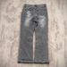 Men's High Street Blue Washed Distressed Jeans Trendy Straight Leg Slimming Fit Slight Flare For Men_mkmklike.com