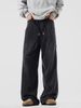 American Deconstruction Washed Sweatpants Men's Spring And Autumn Trendy Brand Vibe Design Sense Casual Sports Retro Heavy Wide-leg Trousers_mkmklike.com