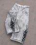 Y2K Washed Denim Jeans - Retro Wide Leg Streetwear Pants For Men & Women, Hip Hop Baggy Trousers With Distressed Details_mkmklike.com