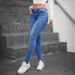 Women's Slim Fit Skinny Jeans Stretchy Fashionable Unique New Autumn Winter Relaxed Everyday Wear Versatile Comfortable Feshion Trend_mkmklike.com