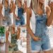 Women's Clothing Denim Overalls Sexy Fashion Washed Denim Shorts_mkmklike.com