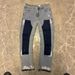 Men's Clothing European And American Style Men's Y2K Patchwork Painted Embroidered Hot Press Fashion Straight Leg Jeans_mkmklike.com